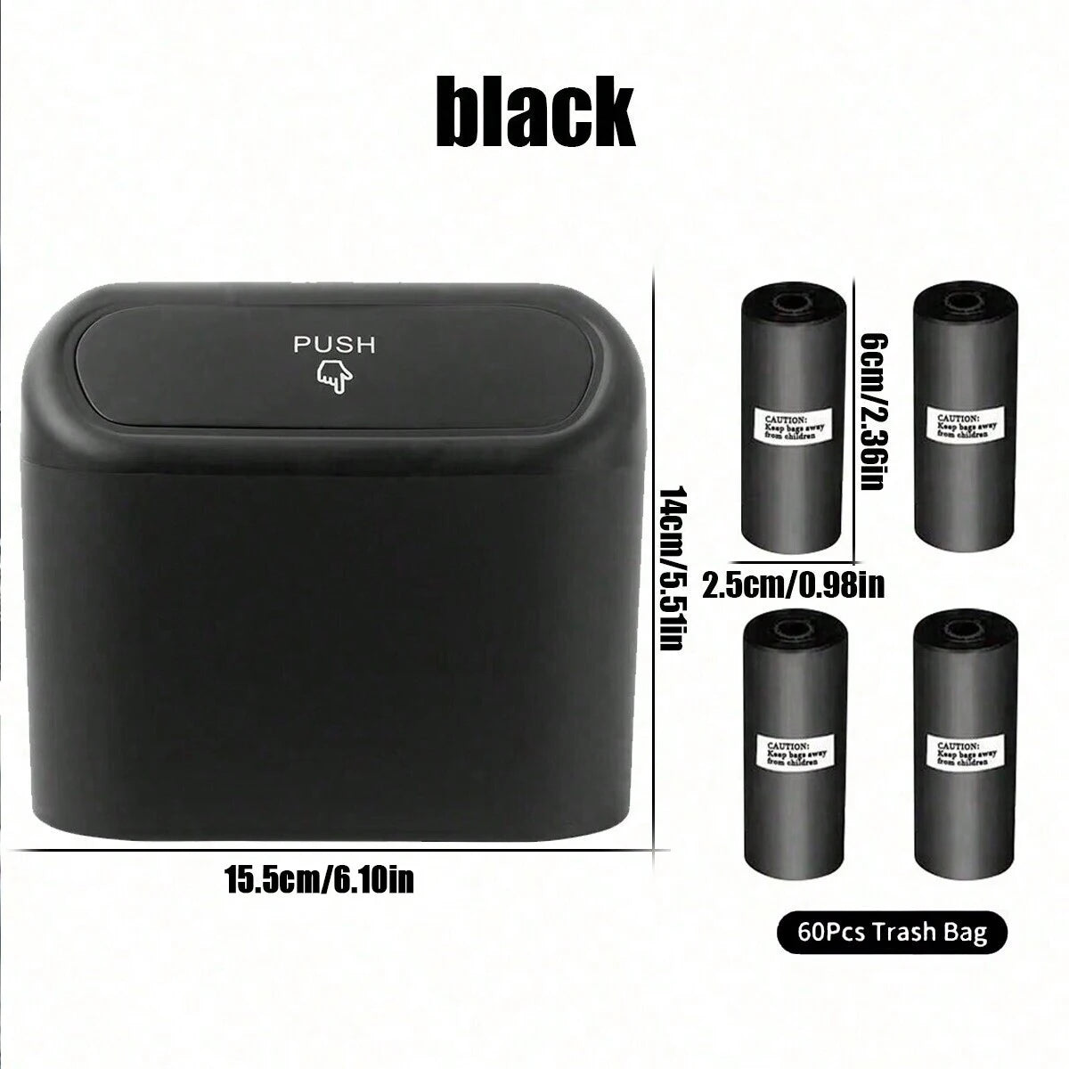 Mini Car Trash Can with Lid | Keep Your Car Clean & Organized
